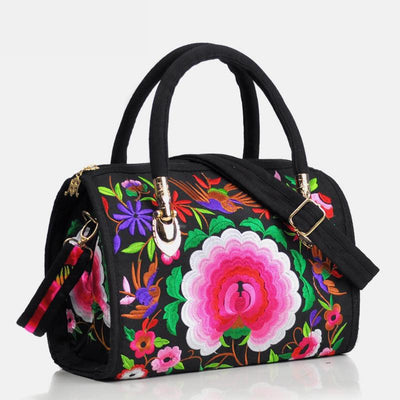 Large Capacity Multicolor Embroidered Ethnic Tote