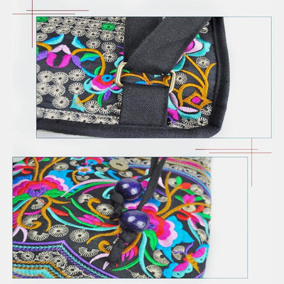 Ethnic Vintage Embroidered Travel Backpack