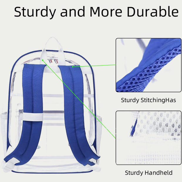PVC Backpack For Adult Outdoor Travel Transparent Large Clear Bag