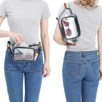 Large Capacity Waterproof Transparent Cute Waist Bag