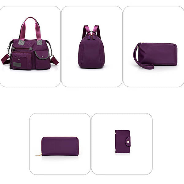 Women's Multifunctional Solid Color Bag Set
