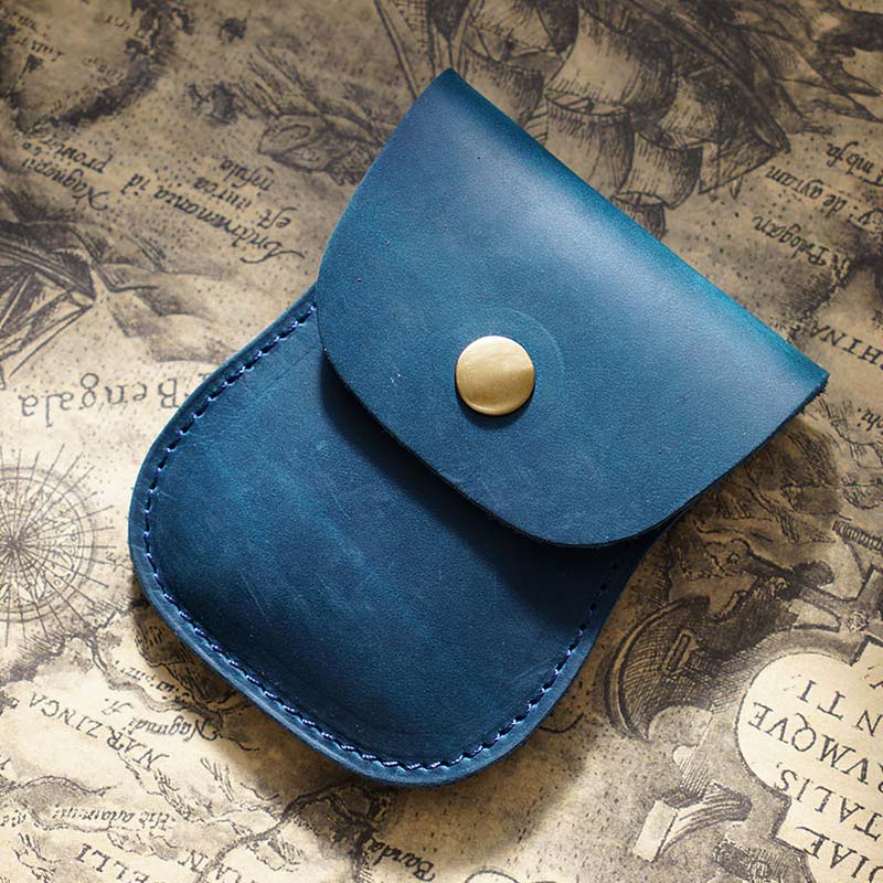 Genuine Leather Coin Purse Pouch Change Purse for Women Men