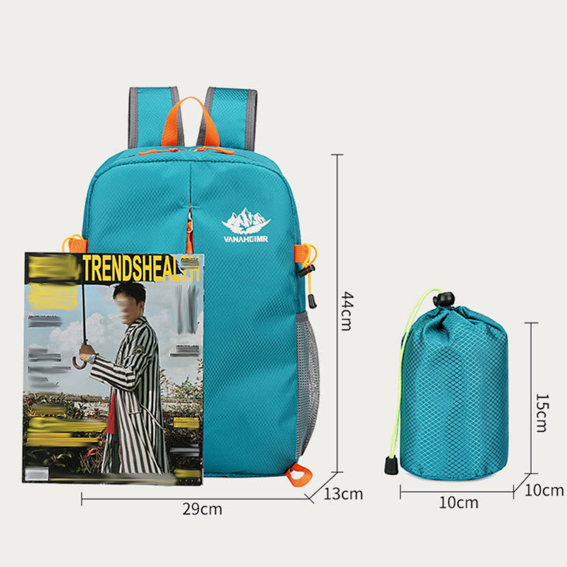 Waterproof Backpack For Outdoor Travel Lightweight Foldable Casual Day Pack