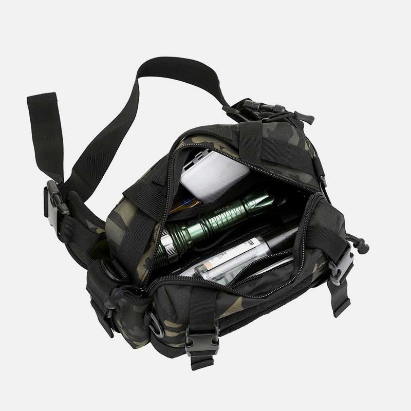 Large Camo Tactical Bag For Sports Nylon Crossbody Bag Waist Bag