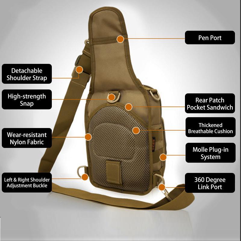 4-way Use Camouflage Multifunctional Outdoor Sling Bag