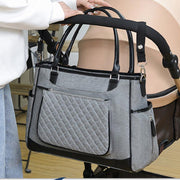 Functional Tote Crossbody Bag Large Mommy Bag with Bady Diaper
