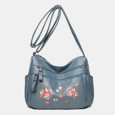 Large Capacity Embroidery Durable Crossbody Bag