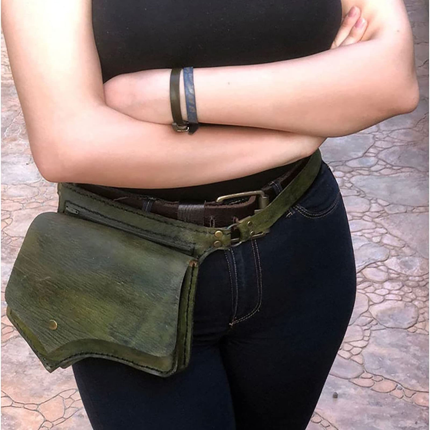 Waist Bag For Women Retro Daily Large Capacity Crossbody Bag