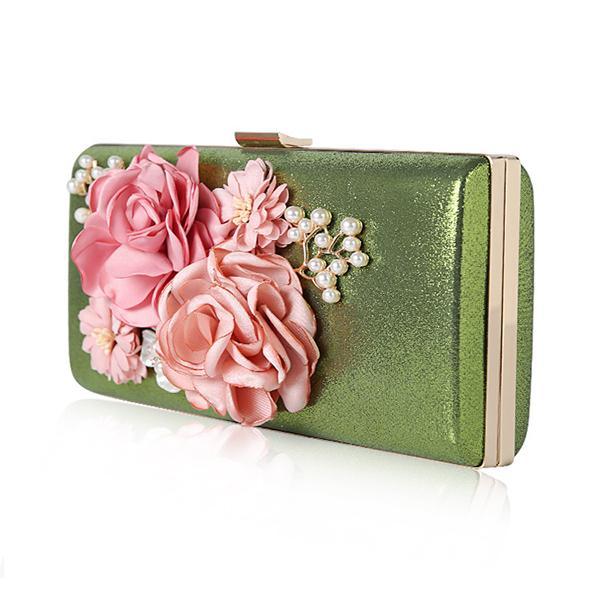 Floral Evening Clutch Bag