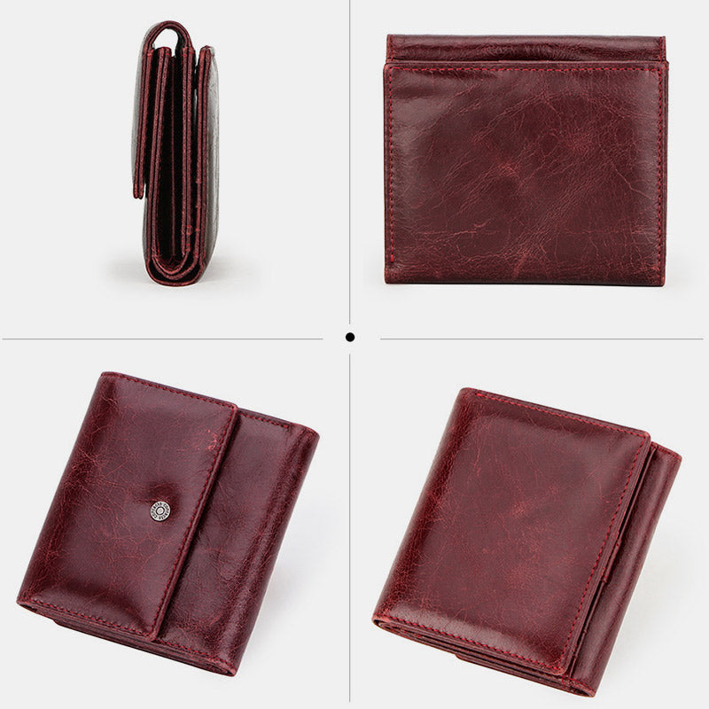 RFID Anti-Theft Genuine Leather Wallet