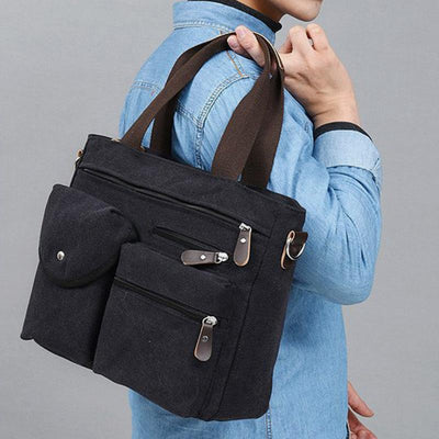 Large Capacity Multi-Pocket Casual Messenger Bag