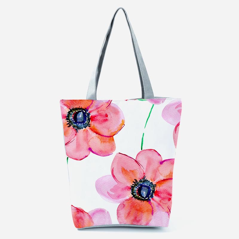 Tote Bag For Women Floral Print Large Capacity Shoulder Bag