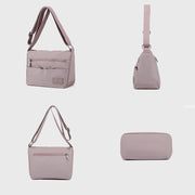 Multi-Pocket Lightweight Waterproof  Nylon Casual Crossbody Bag