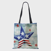 Tote For Women American Flag Printing Multiple Pattern Shoulder Bag