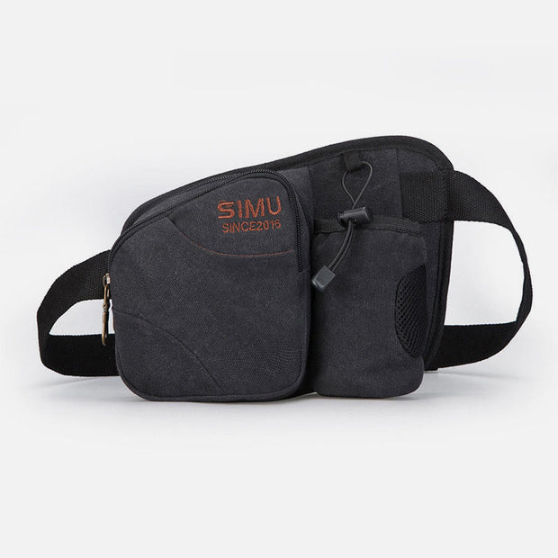 Small Waist Bag for Men Outdoor Riding Canvas Sports Bag