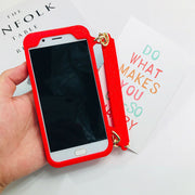 Handbag Case with Card Holder for iPhone Silicone Shockproof Luxury Phone Bag Case