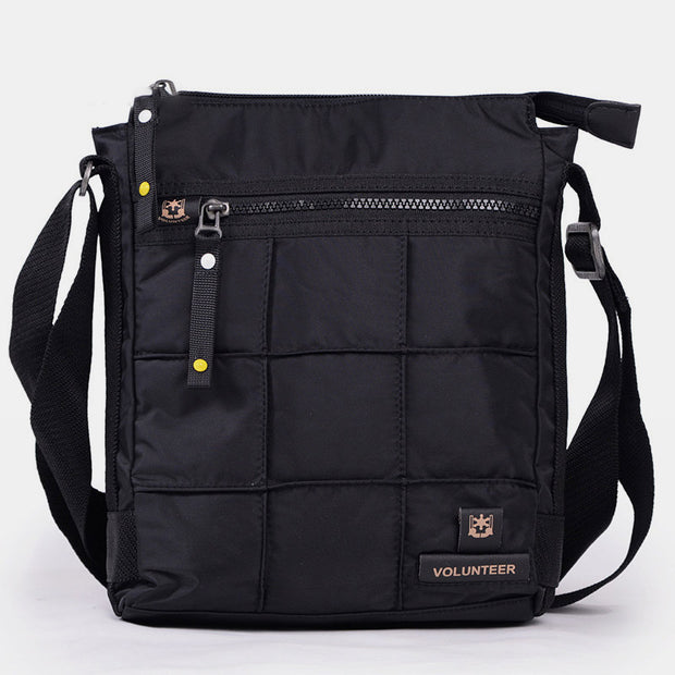 Waterproof Multi-Compartment Casual Messenger Bag 