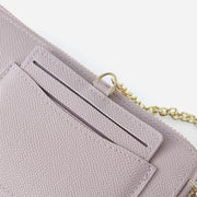 Horizontal Long Checkbook Wallet Solid Color Zipper Coin Purse