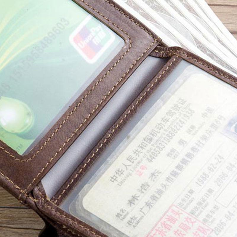 Genuine Leather Multi Card Wallet