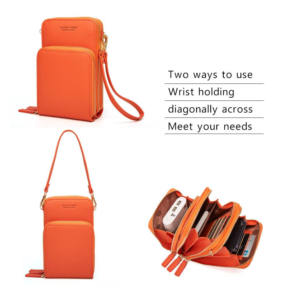 Large Capacity Multi-Pocket Crossbody Phone Bag