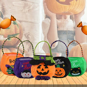 Halloween Pumpkin Decorative Cute Cartoon Round Candy Gift Bag