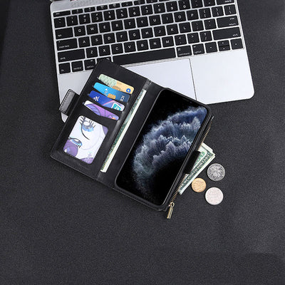 Phone Case For iPhone Detachable Magnetic Phone Bag With Wrist Strap