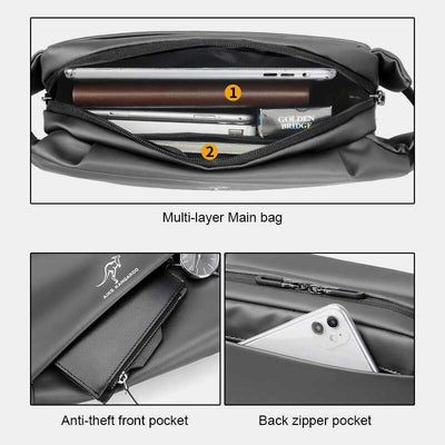 Casual Multifunctional Waterproof Large Capacity Sling Bag