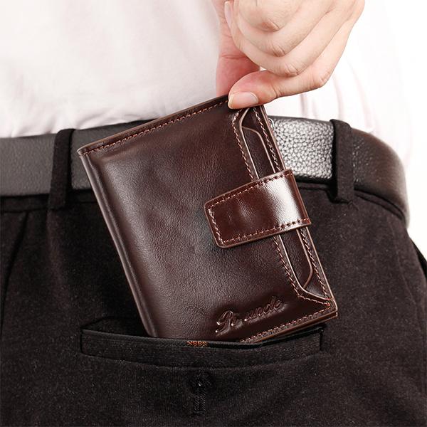 RFID Large Capacity Multi Card Leather Wallet