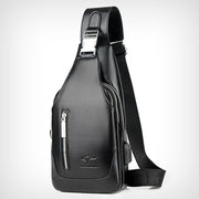 Limited Stock: Anti-theft Double Compartment PU Leather Sling Bag