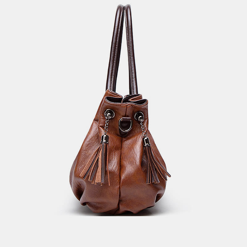 Classic Shoulder Bag For Women Commuter Large Crossbody Leather Bag