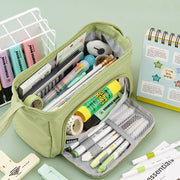Pencil Case For Study Double Layer Multifunctional Large Capacity Pencil Bag