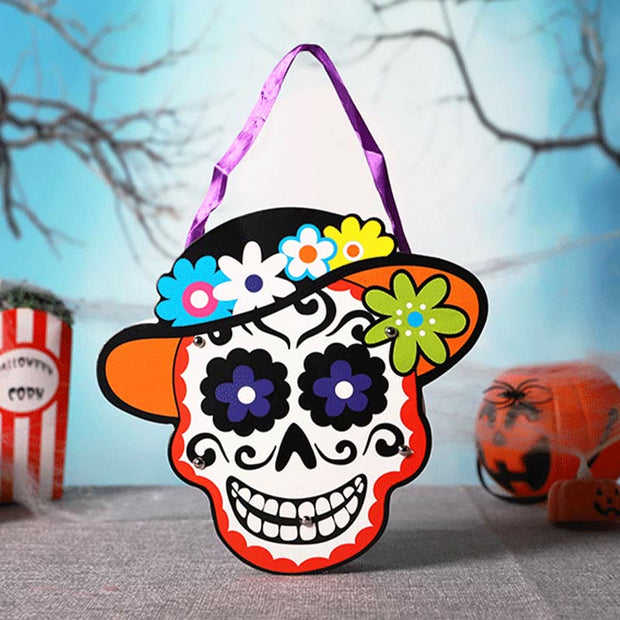 Halloween Candy Bag For Festival DIY Skull Paper Bag