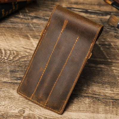 Pencil Case For Business Vintage Creative Leather Pen Case