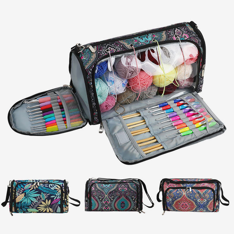 Multifunctional Storage Bag For Home Knitting Accessories Oxford Handbag