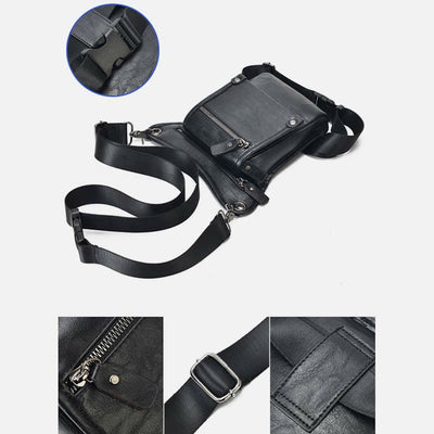 Durable Leg Bag For Men Business Multifunctional Gentle Crossbody Bag