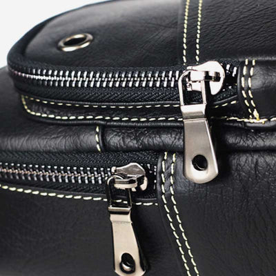 Large Capacity Genuine Leather Sling Bag