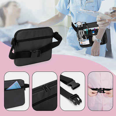 Multi-Slot Medical Gear Pocket Belt Bag Adjustable Nurse Nursing Waist Bag