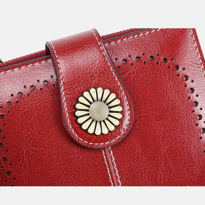 RFID Vintage Large Capacity Genuine Leather Wallet