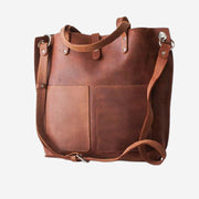 Vintage Oil Wax Leather Crossbody Shoulder Bag Work Totes for Women Purse Handbag