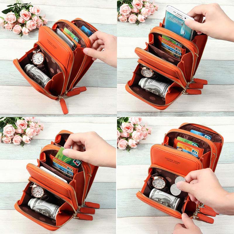 Large Capacity Multi-Pocket Crossbody Phone Bag