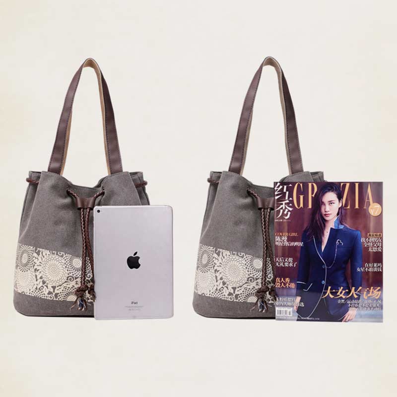 Shoulder Bag for Women Casual Large Capacity Printing Shopping Handbag