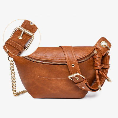 Sling Bag For Women PU Leather Retro Travel Crossbody Bag