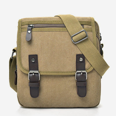 Messenger Bag For Men Retro Canvas Business Crossbody Shoulder Bag