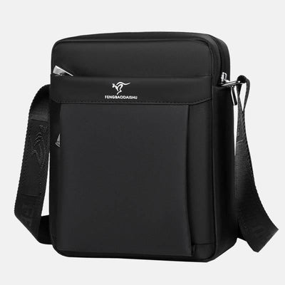 Messenger Bag for Men Black Oxford Waterproof Daily Crossbody Bag