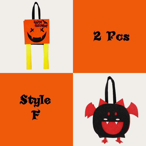 FREE TODAY: 2Pcs Halloween Felt Cloth Candy Bag Party Dress Up Handbag