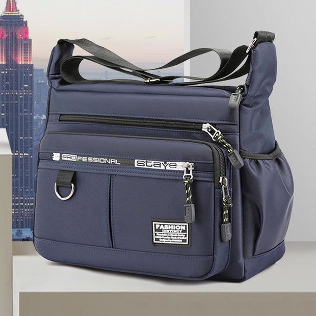 Nylon Crossbody Bag For Men Large Capacity Nylon Casual Shoulder Bag