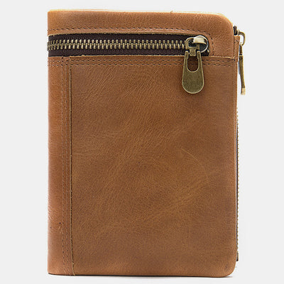 Casual Genuine Leather Bifold Wallet