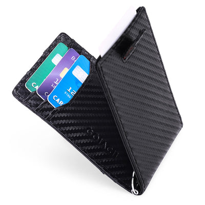 Quick Access Money Clip Leather Airtag Wallet