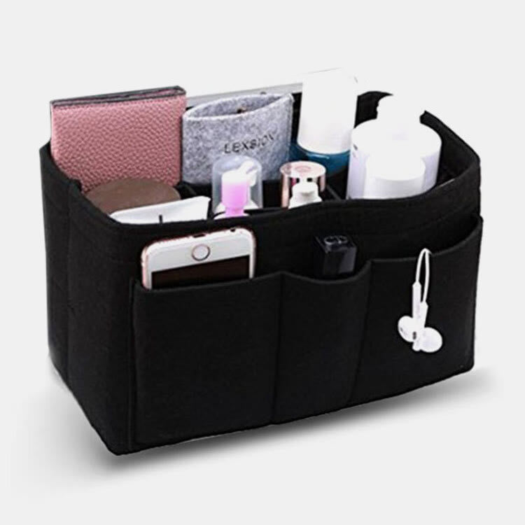 Storage Bag For Home Large Capacity Multi Compartment Felt Bag