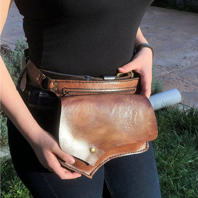 Waist Bag For Women Retro Daily Large Capacity Crossbody Bag